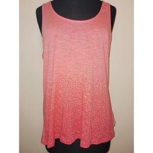 Colombia Sportswear Company Womens Large Peach Ombre Textured Long Bell Tank Top